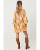 Freda Boho Mini Dress Amber - clearpathherbicide