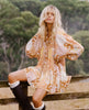 Freda Boho Mini Dress Amber - clearpathherbicide