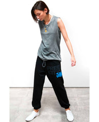 Free City Large Sweatpant Superblack Blue - PINK ARROWS