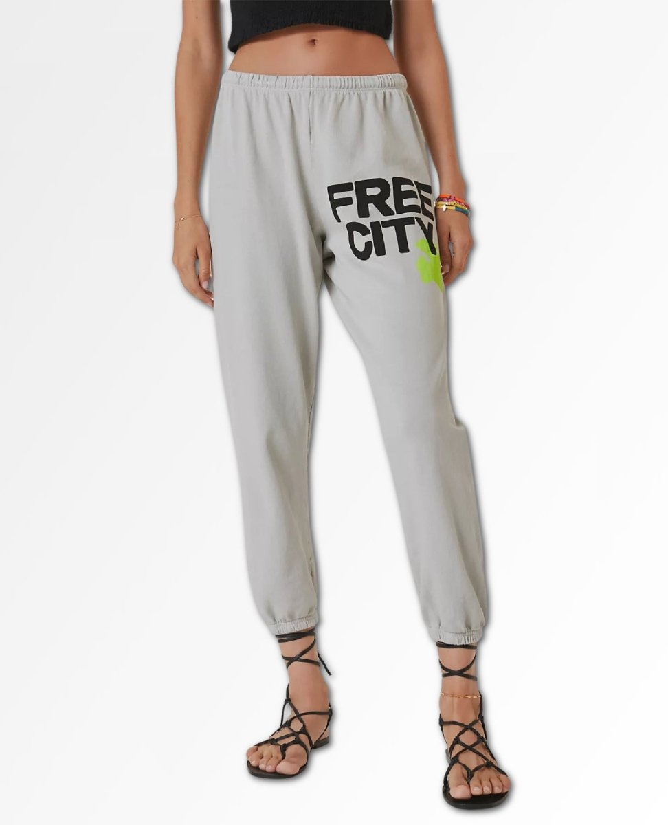 Free City Large Sweatpants Stardust Grey - miamidrugpossession