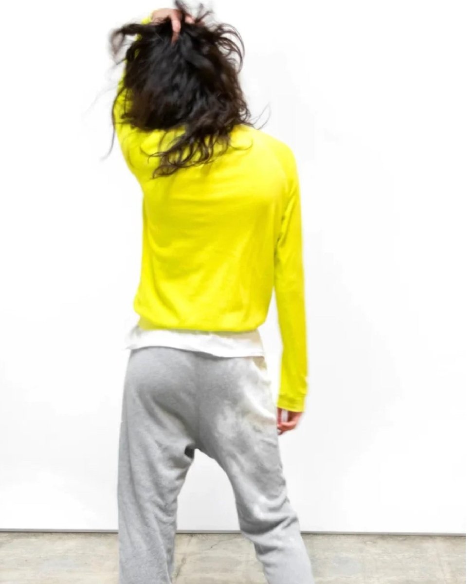 Free City Lucky Rabbit Sweatshirt Yellow - PINK ARROWS