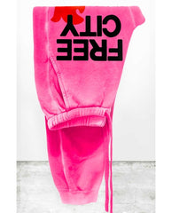 Free City Pocket Sweatpant Pink - PINK ARROWS