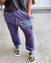 Free City Pocket Sweatpant Purple - PINK ARROWS