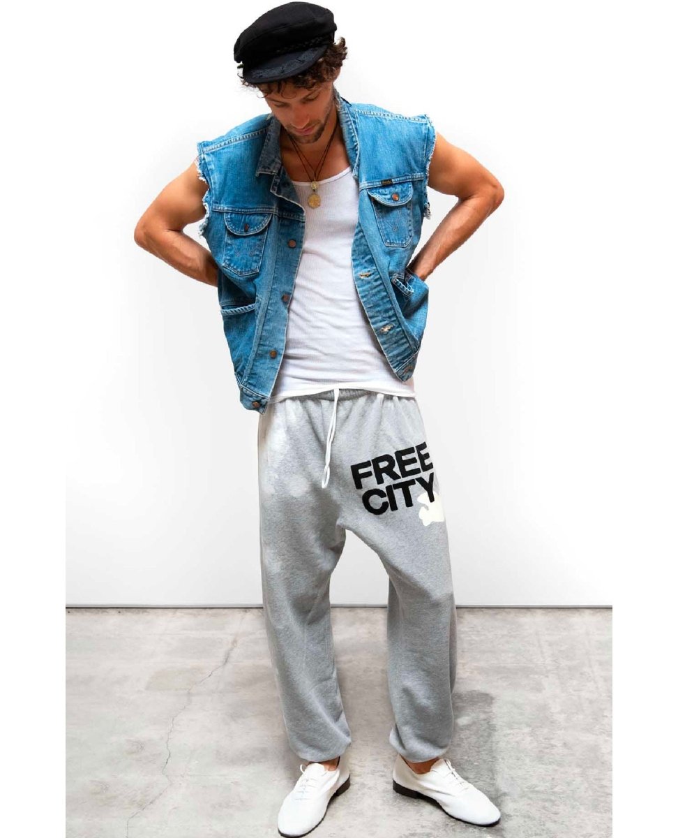 Free City Superfluff OG Pant Heather - miamidrugpossession