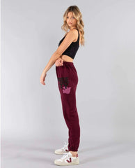 Free City Superfluff Sweatpants Deep Love - PINK ARROWS