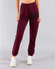 Free City Superfluff Sweatpants Deep Love - PINK ARROWS