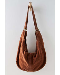 Free People Roma Suede Tote Bag Rust - PINK ARROWS