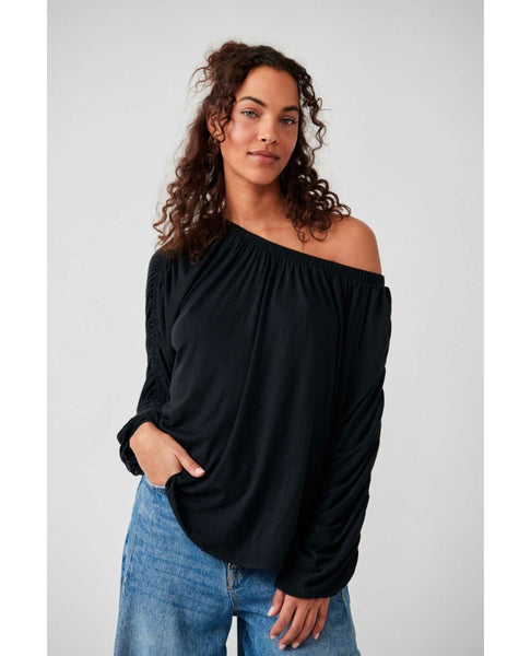 Free People Serenade Tee Black - clearpathherbicide