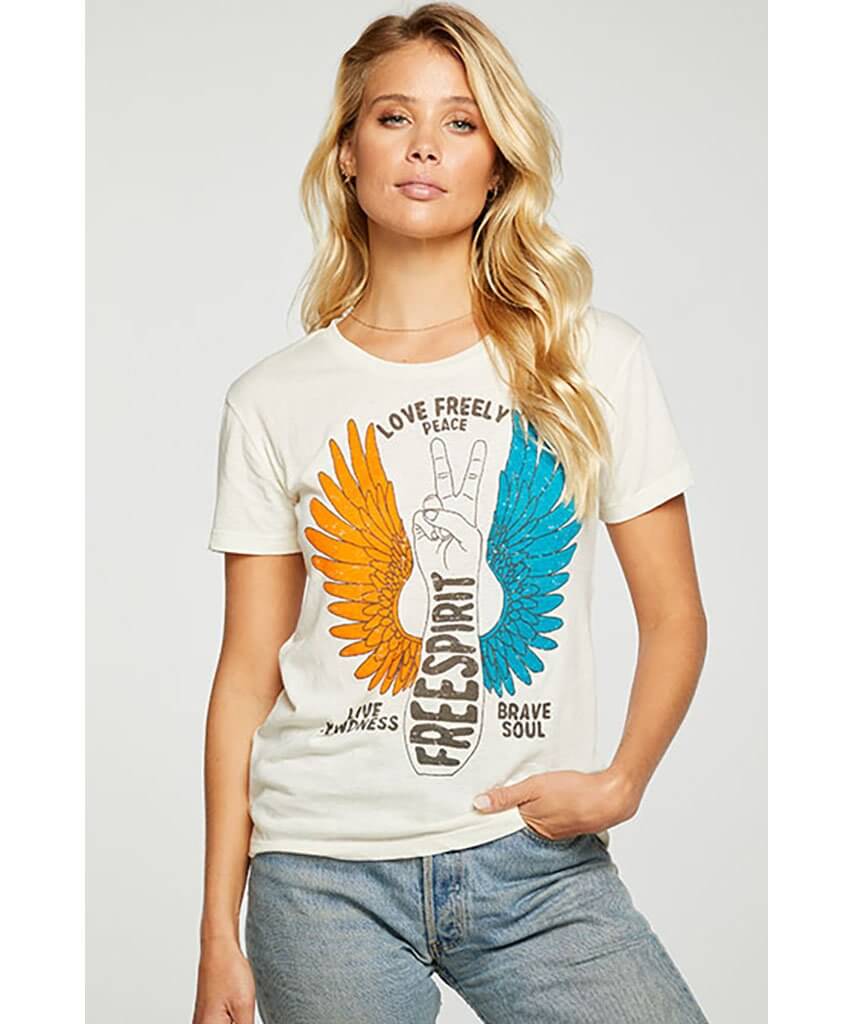 Free Spirit Cream Eagle Tee - clearpathherbicide