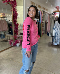 FREECITY Artists Wanted Pink Long Sleeve - PINK ARROWS