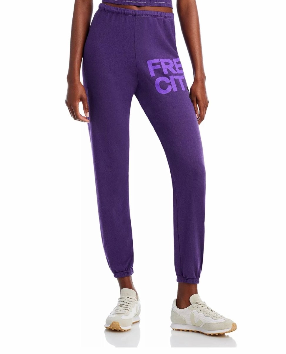 FREECITY Large Sweatpants Purple - miamidrugpossession