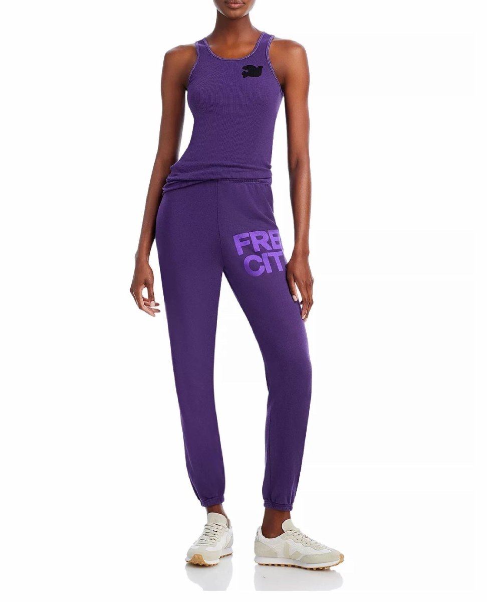 FREECITY Large Sweatpants Purple - clearpathherbicide