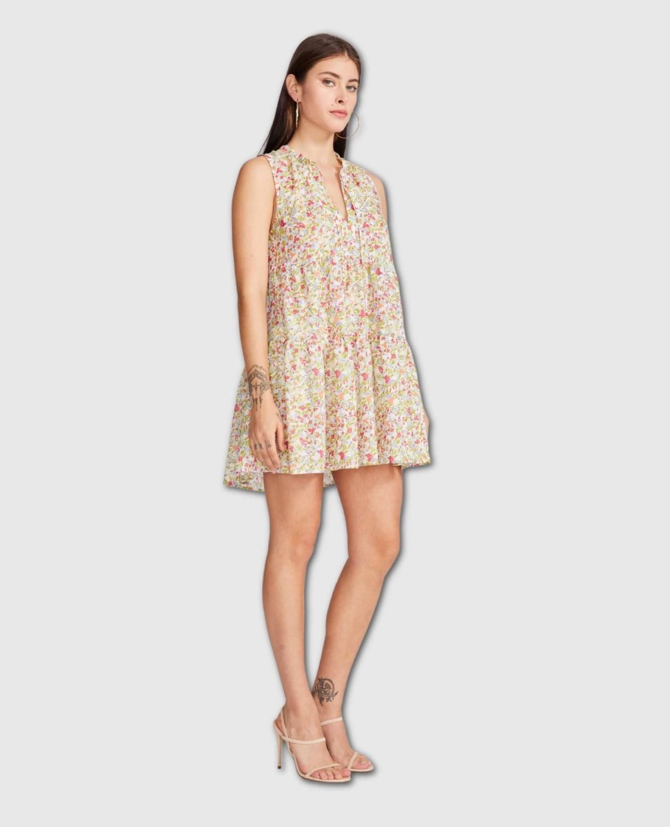 Frills and Florals Mini Dress - miamidrugpossession