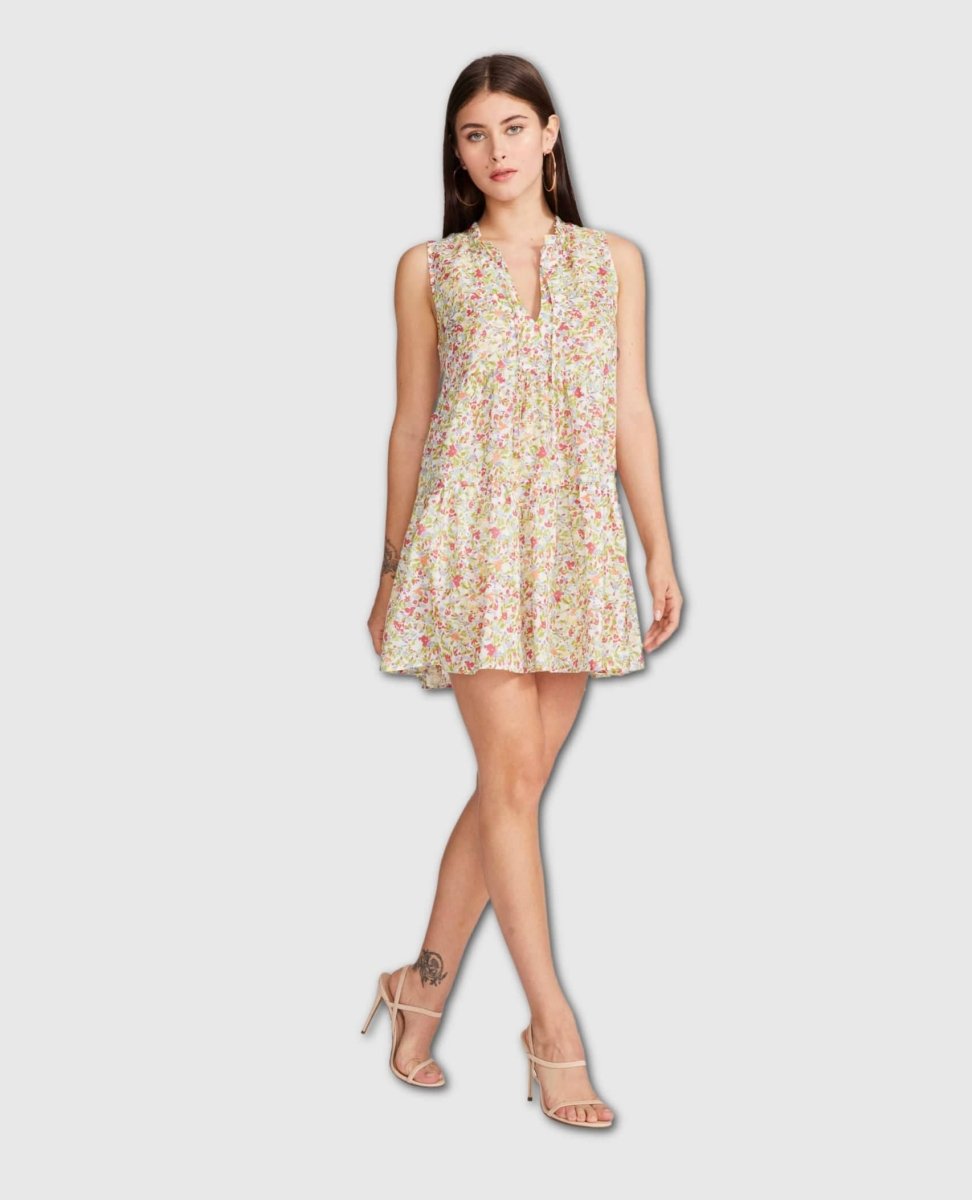 Frills and Florals Mini Dress - miamidrugpossession