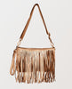 Fringe Light Taupe Leather Crossbody - clearpathherbicide