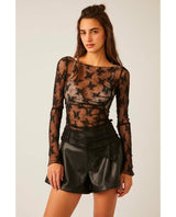 Full Bloom Layering Top Black - miamidrugpossession