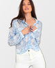 Full Button Down Hipster Shirt Cloud Print - clearpathherbicide