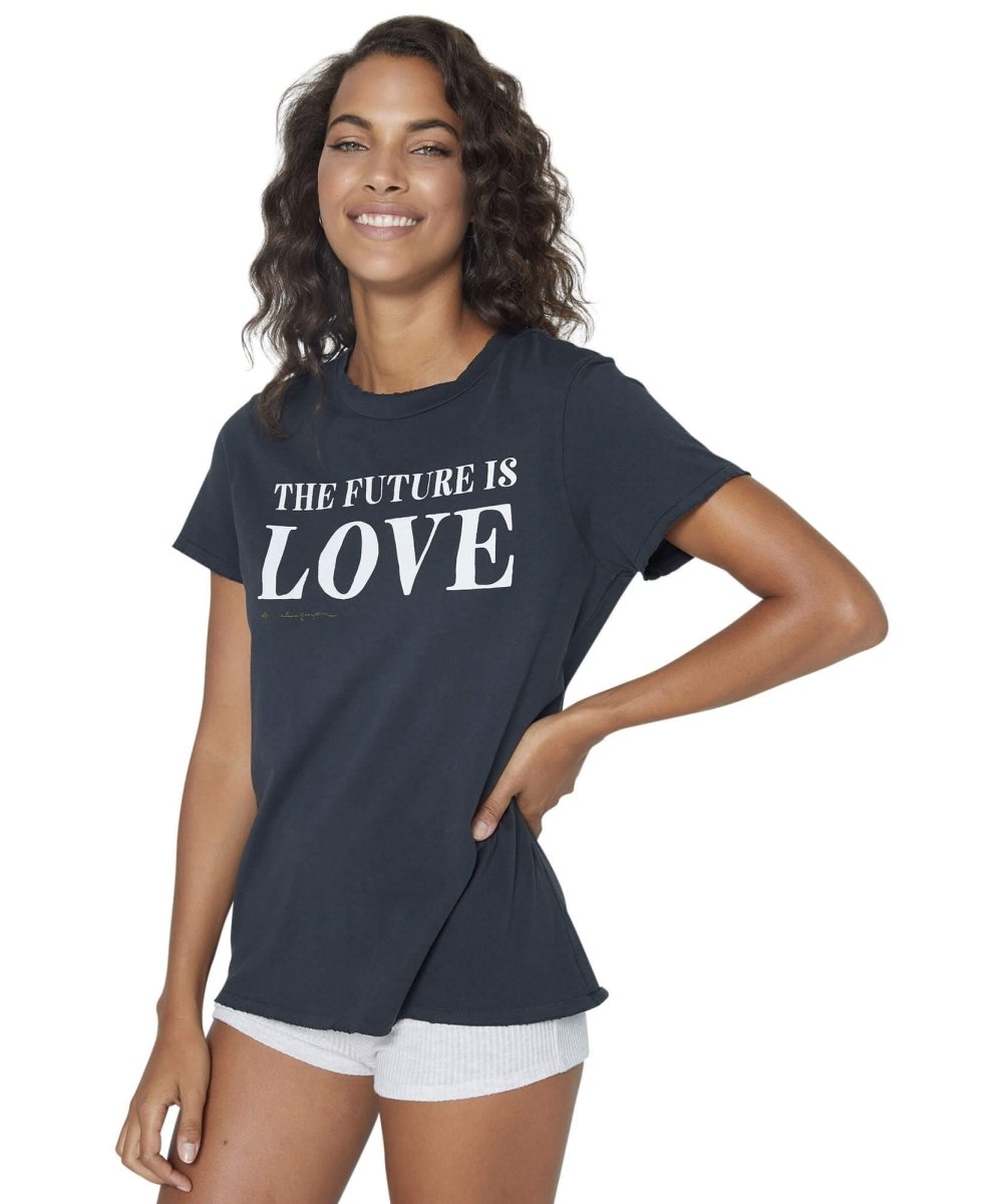 Future Is Love Boxy Tee, Black - clearpathherbicide