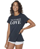 Future Is Love Boxy Tee, Black - clearpathherbicide