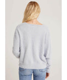 Fuzzy Cardigan Silver - miamidrugpossession