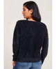 Fuzzy Cardigan Sweater Black - clearpathherbicide