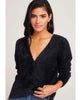 Fuzzy Cardigan Sweater Black - clearpathherbicide