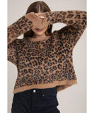 Fuzzy Cheetah Crewneck - miamidrugpossession