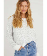 Fuzzy Slouchy Sweater Titanium Spot - miamidrugpossession