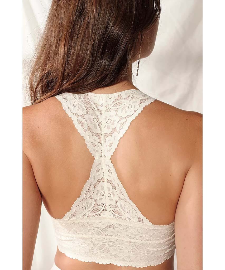 Galloon Lace Racerback Bra, Ivory - clearpathherbicide