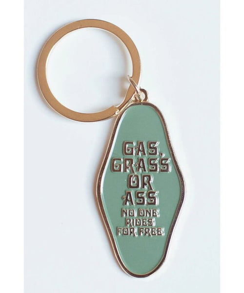 'Gas, Grass Or Ass' Keychain - clearpathherbicide