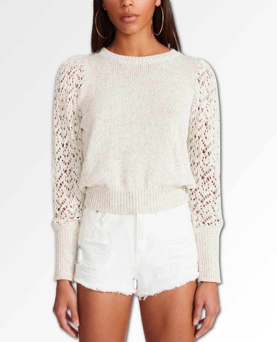 Gave Good Lace Sweater Ivory - miamidrugpossession