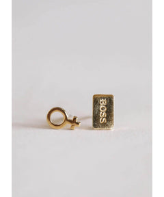 Girl Boss Stud Earrings - clearpathherbicide