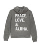 girls peace love aloha hoodie - clearpathherbicide