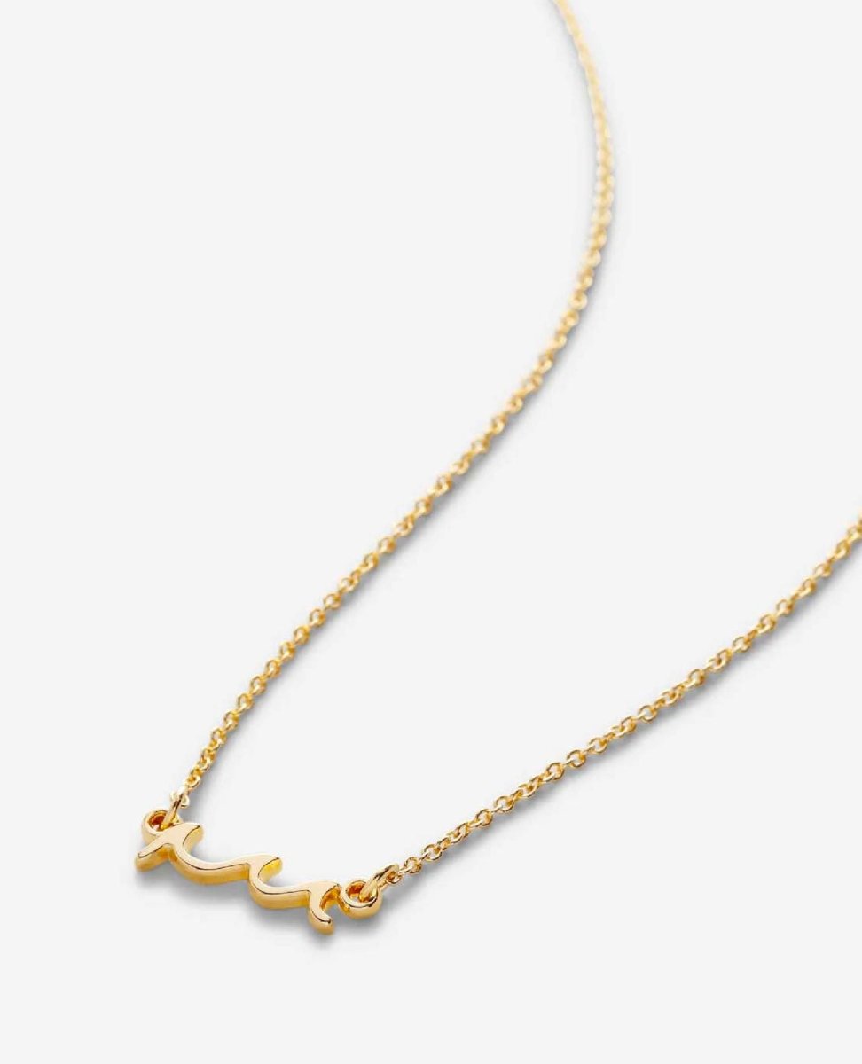 Go With Waves Necklace 14k Gold - miamidrugpossession