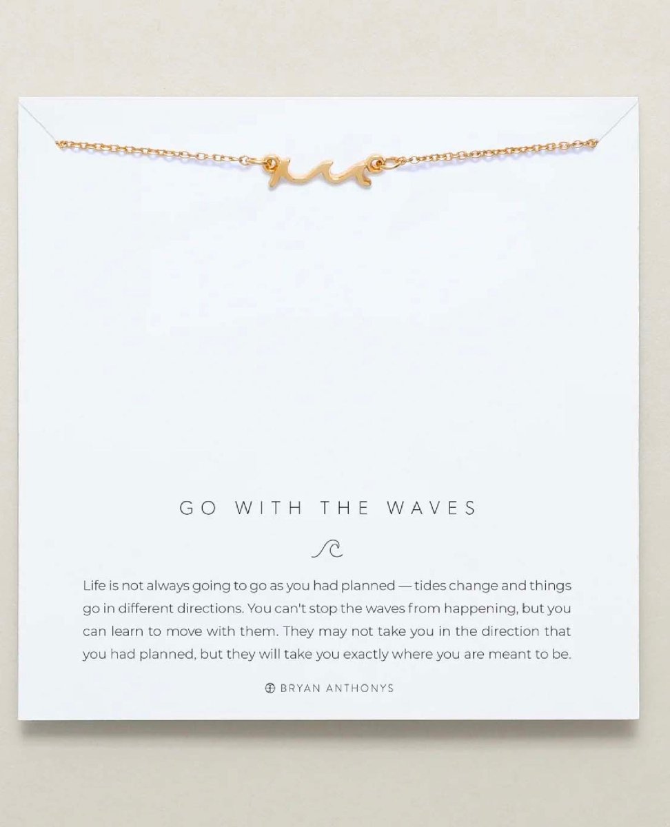 Go With Waves Necklace 14k Gold - miamidrugpossession