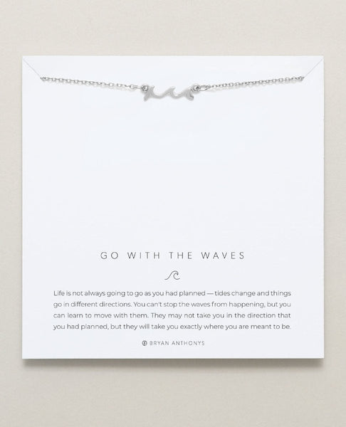 Go With Waves Necklace Silver - clearpathherbicide