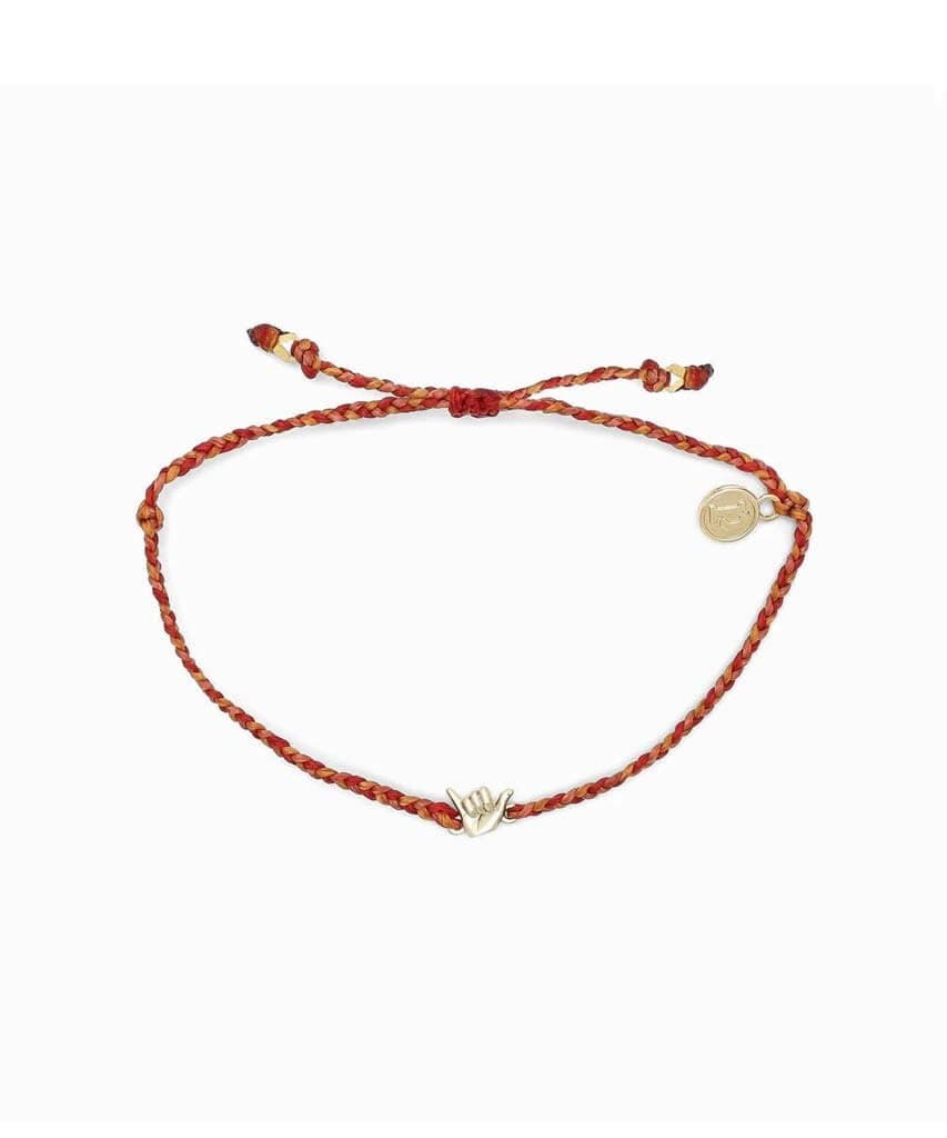 Gold Shaka Red Bracelet - clearpathherbicide