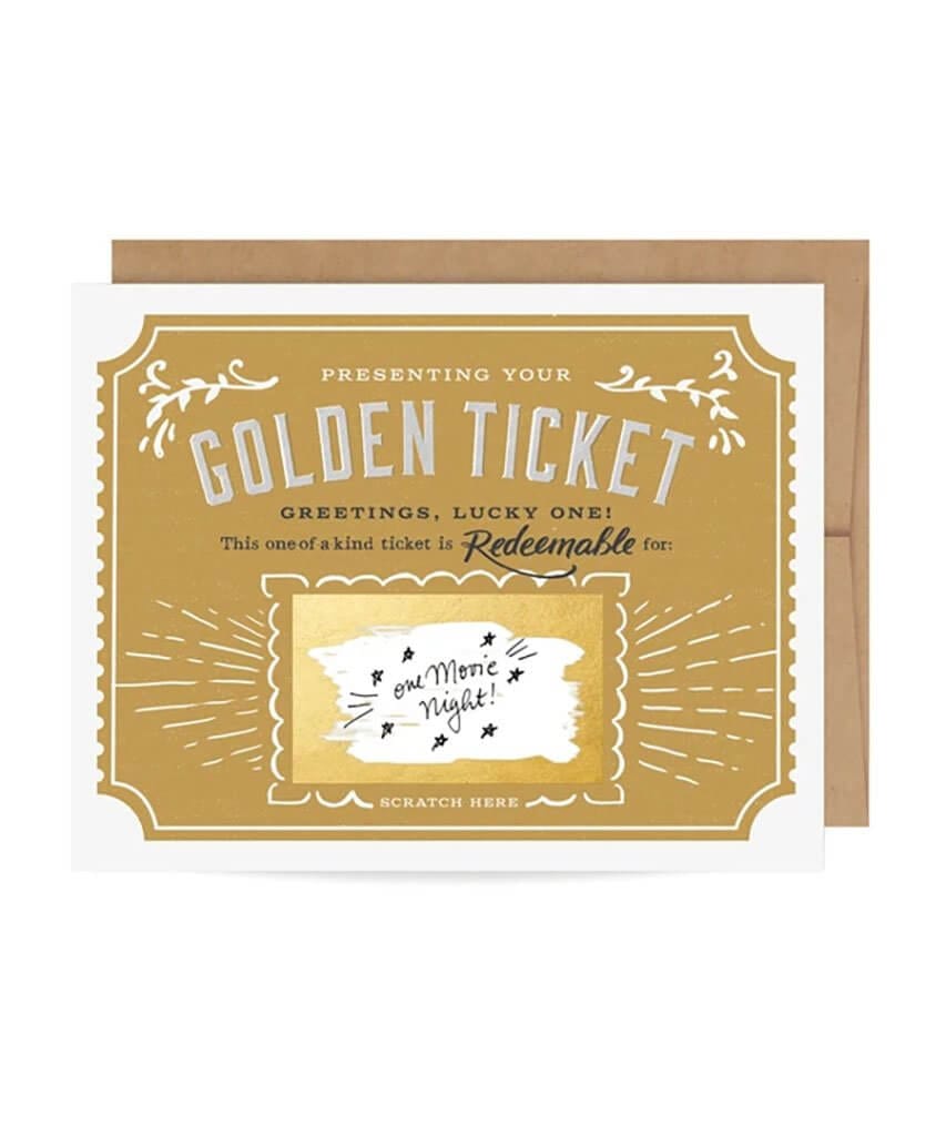 Golden Ticket Scratch Off Card - PINK ARROWS