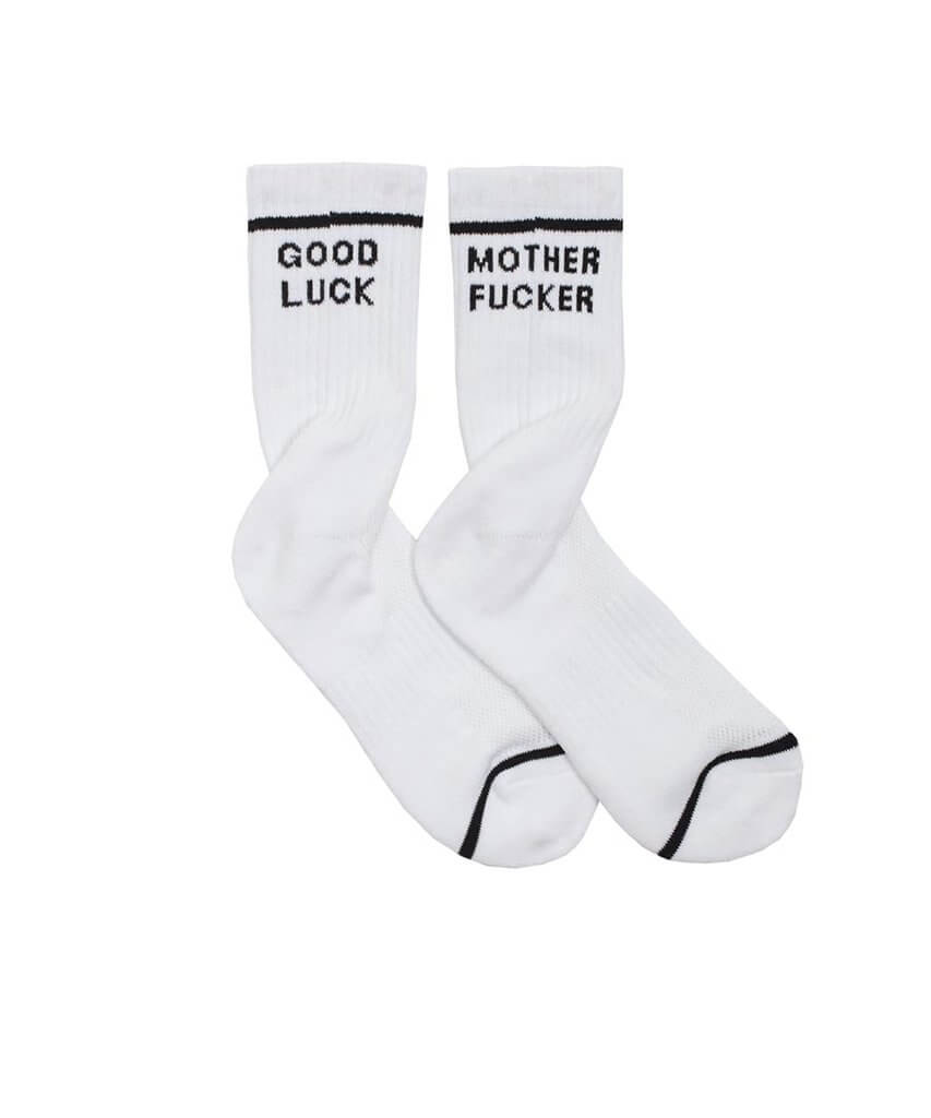 Good Luck MF Socks - miamidrugpossession