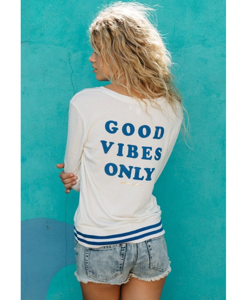 Good Vibes Only Pullover - PINK ARROWS