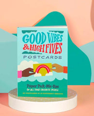 Good Vibes Postcard Book - PINK ARROWS