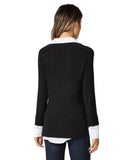 Grand Duke Sweater Top, Black - miamidrugpossession