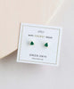 Green Onyx Mineral Point Healing Earrings - clearpathherbicide