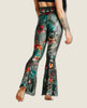 Green Thumb Printed Bell Bottoms - miamidrugpossession