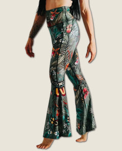 Green Thumb Printed Bell Bottoms - clearpathherbicide