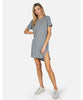 Gregor Tee Dress Heather Grey - PINK ARROWS