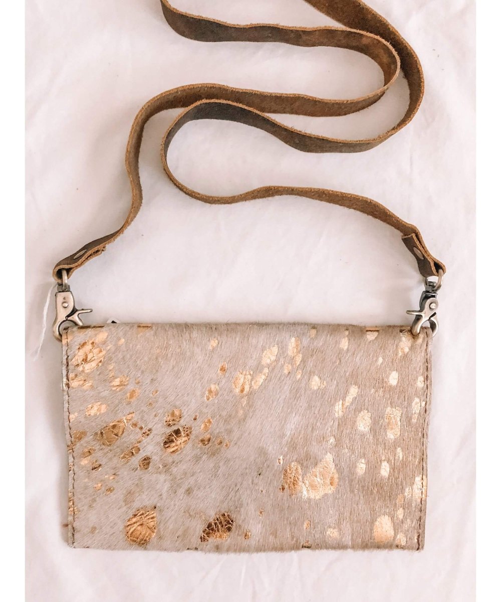 Gretchen Crossbody Metallic Cowhide - miamidrugpossession