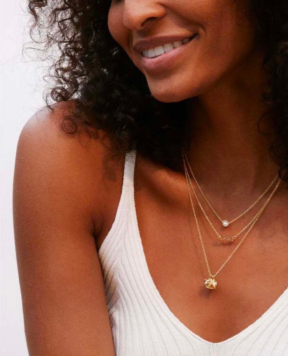 Grit Pearl Necklace 14k Gold - clearpathherbicide