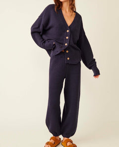 Hailee Cardi Sweater Set Peacoat Blue - clearpathherbicide