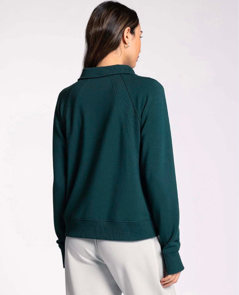 Half Zip Hoodie Evergreen - miamidrugpossession